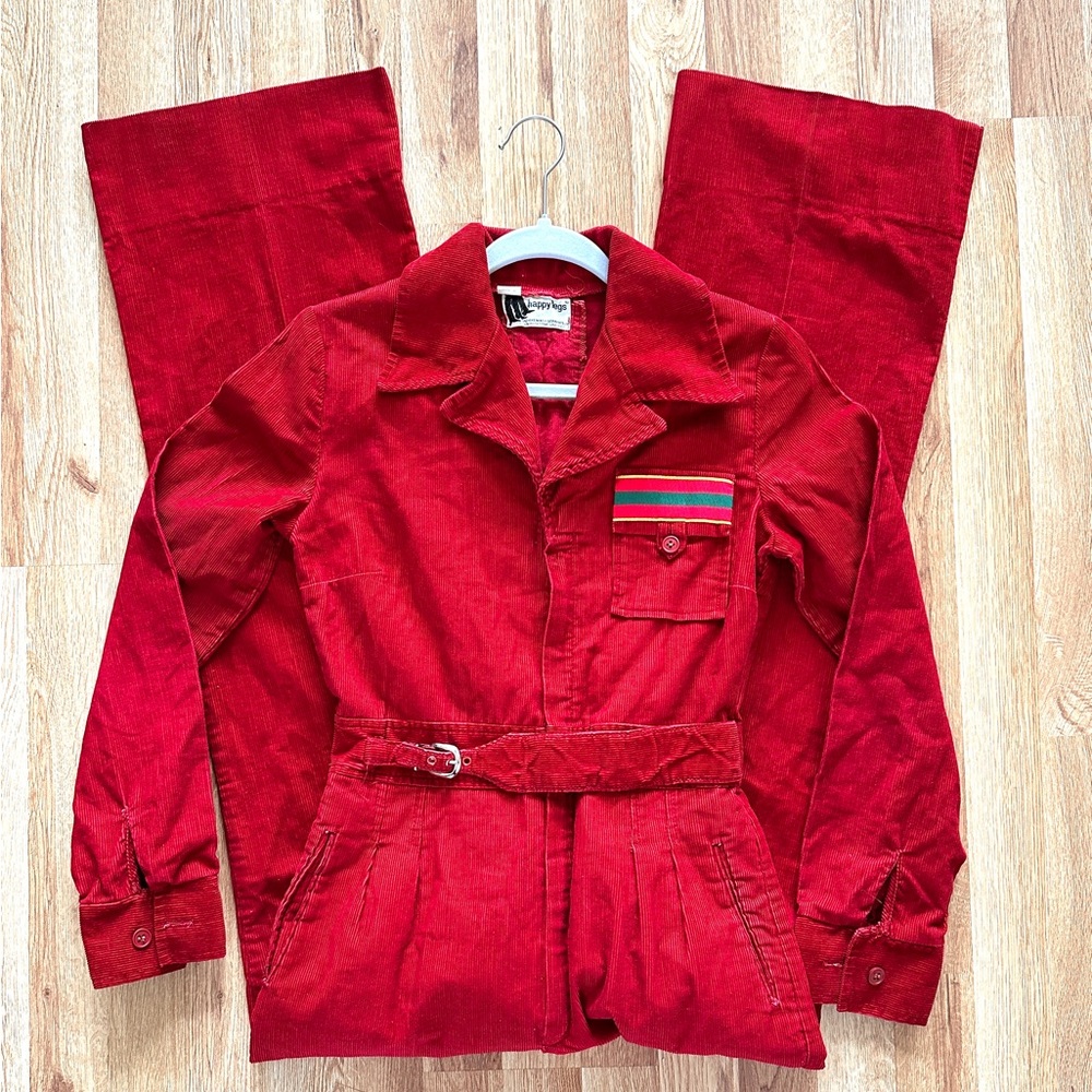 RARE! 1970’s Happy Legs Corduroy Jumpsuit